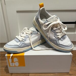 Women's White and Gray Sneakers